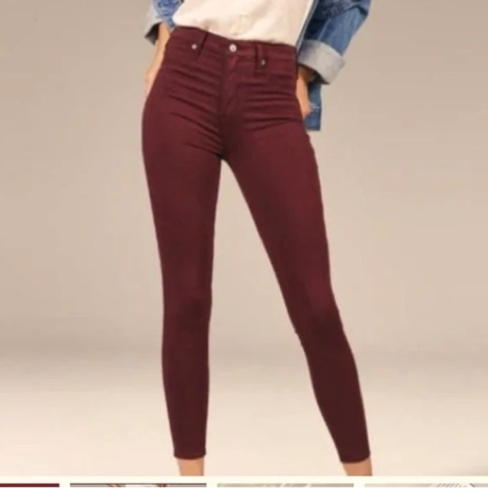 Burgandy Jeans